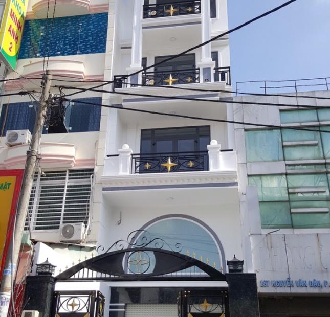 Cho thuê nhà MT Nguyễn Văn Đậu Bình Thạnh DT 4.2x24m, 6 Lầu thang máy, giá 60 triệu/th.