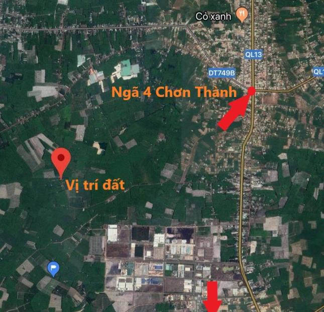 Đất thị trấn Chơn Thành Bình Phước gần ngã 4 Chơn Thành 340m2 giá chỉ 270tr Sổ Hồng Riêng