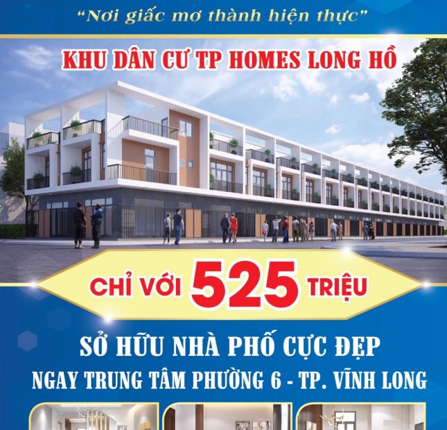 NHÀ MẶT TIỀN QL 53, KHU DÂN CƯ CAO CẤP TP HOMES LONG HỒ