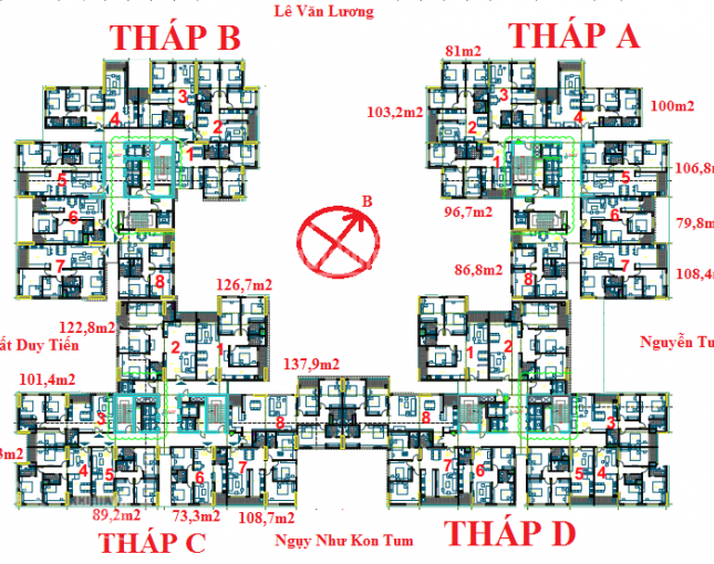 247 - Cho thuê chung cư Việt Đức Complex Lê Văn Lương 2-3PN, giá chỉ từ 9 tr/tháng - 0365057900