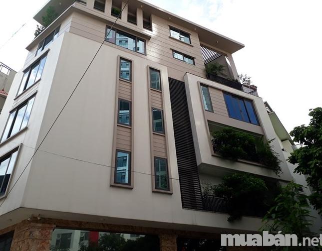  Bán tòa văn phòng mới xây Nguyễn Ngọc Vũ, 168m2 x 9 tầng, MT 9m, giá 68 tỷ. 