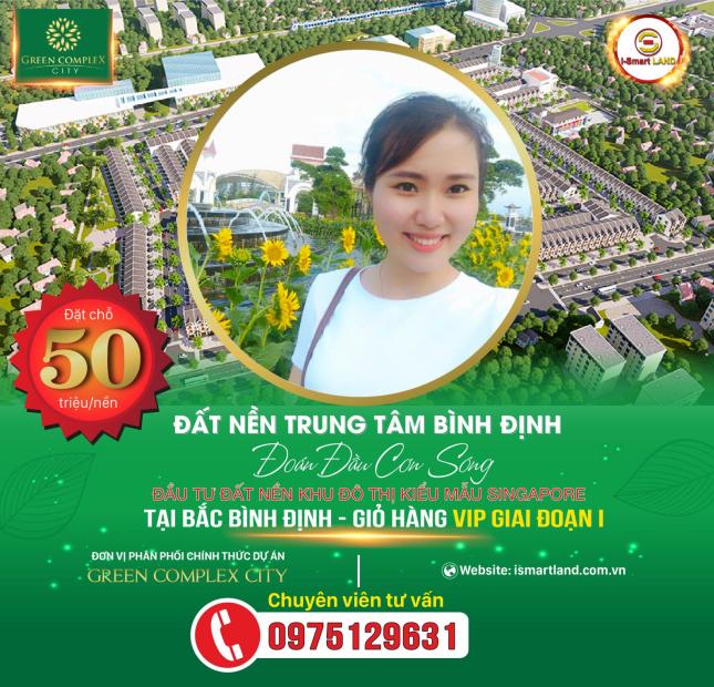 BĐS Cực hot tại Bình Định - Đát nền ven biển GReen Complex City Bình Định