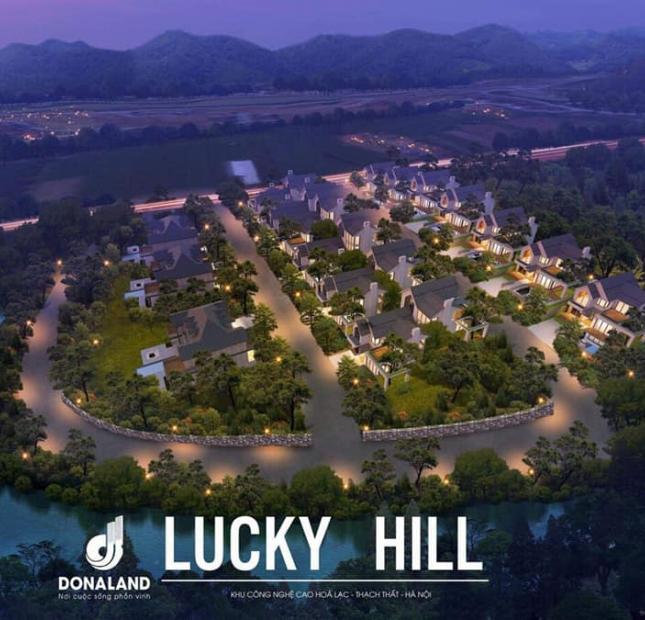 Nền biệt thự Lucky Hill, đối diện Xanh Vilas phong thủy bậc nhất Hòa Lạc