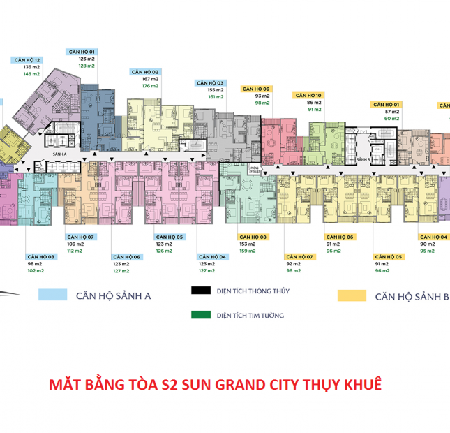 Chính chủ bán cắt lỗ căn 2pn 96m2 đã hoàn thiện dự án Sun Grand City Thụy Khuê.lh 0989898684