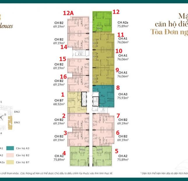 Chủ nhà căn chung cư Hope Residence Phúc Đồng tầng 909 tòa H3,DT 76.06m2 bán 20tr/m2:0981129026