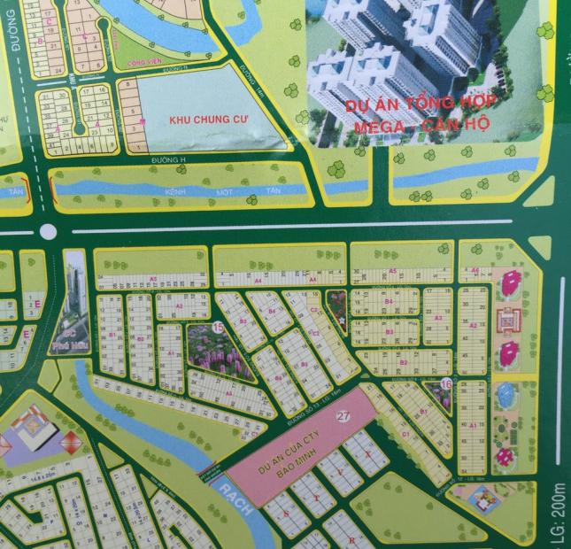 Cần bán 1 số nền đất nền biệt thự quận 9, dự án khu dân cư Phú Nhuận, sổ đỏ cá nhân