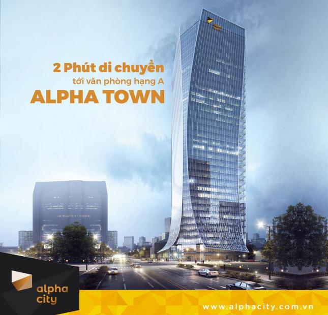 Chính sách ưu đãi Alpha City chỉ cần 20% nhận nhà, cam kết từ CĐT cho thuê 600tr/ năm, 0908381280