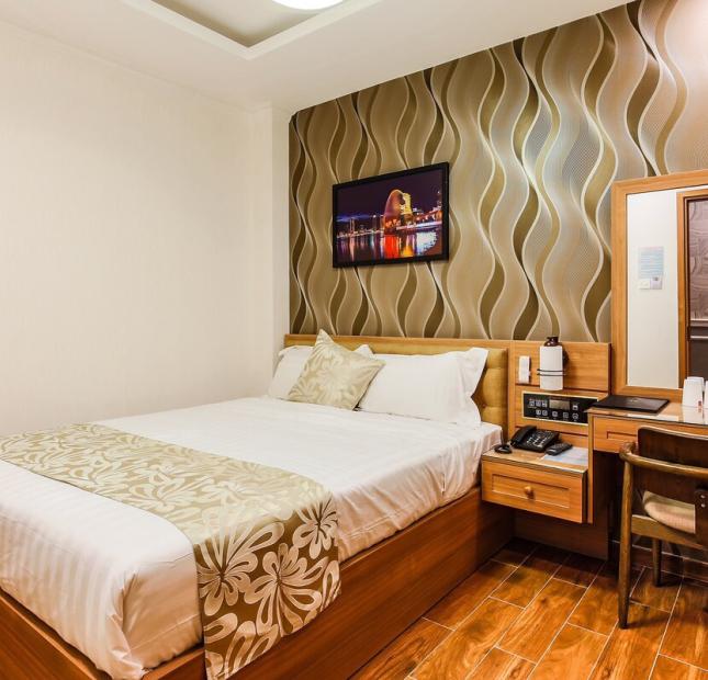 Cho thuê gấp khách sạn mặt tiền Nguyễn Thái Học, 5 lầu thang máy, full nội thất Ý