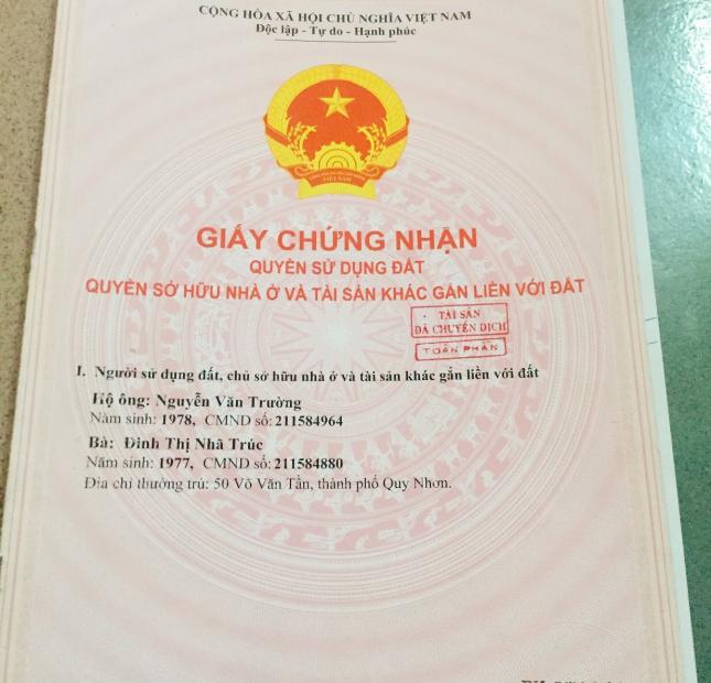 NHÀ BÁN CHÍNH CHỦ ĐƯỜNG TRƯƠNG VĨNH KÝ KHU VÕ THỊ SÁU PHƯỜNG NHƠN BÌNH QUY NHƠN BÌNH ĐỊNH 2019 ( không qua cò)