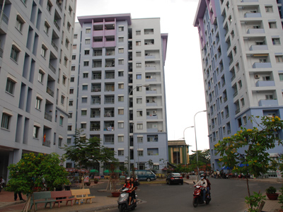Cho thuê gấp Căn hộ chung cư Phú Thọ - nguyễn thị nhỏ DT 67m2,2pn,2wc nhà trống 9tr/th
