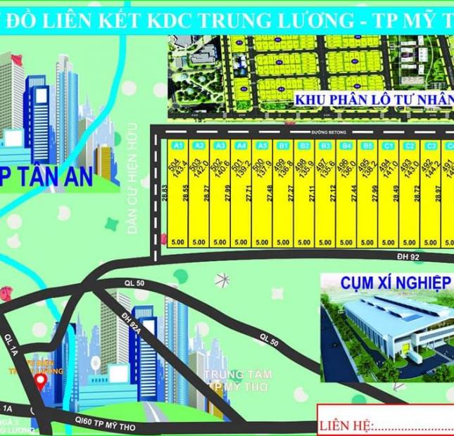 Mở bán Đất nền Trung Tấm TP Mỹ Tho -Tiền Giang  SHR DT:5x30 giá 595tr/ nền 