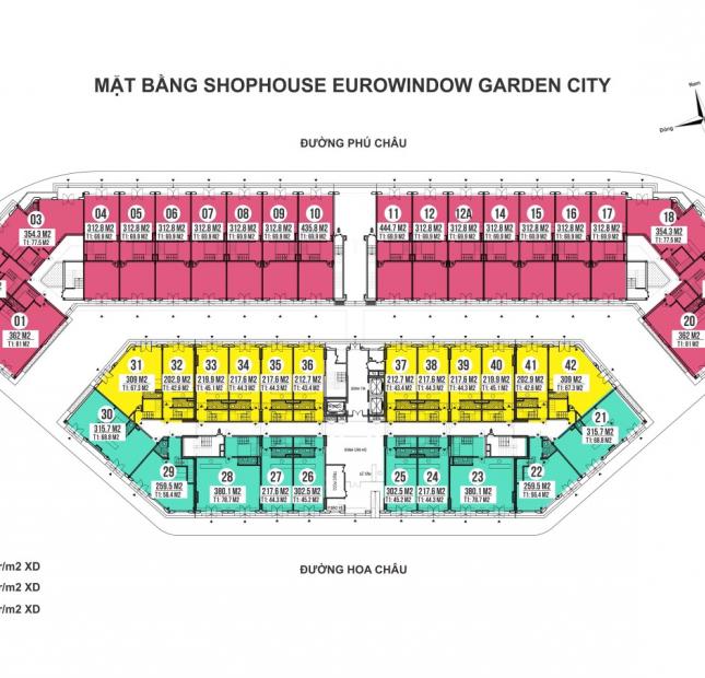 Bán Shophouse dự án Eurowindow Garden City Thanh Hoá Giá chỉ từ 18tr/m2