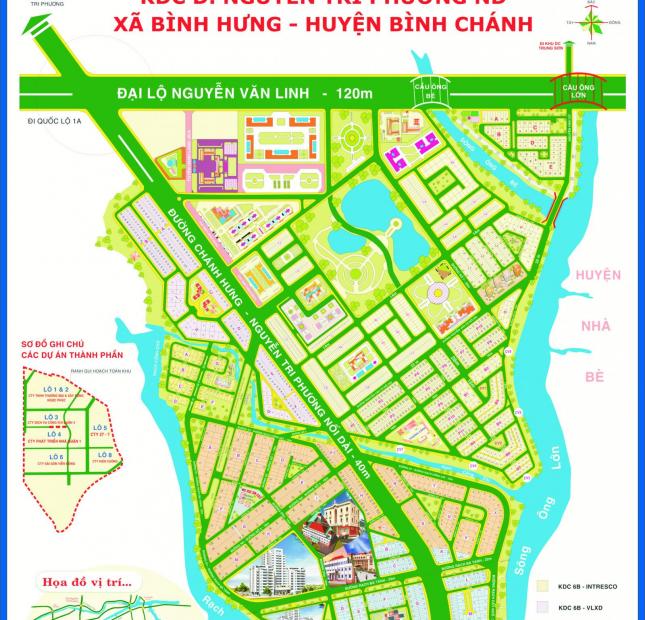 Bán đất nền biệt thự Văn Lang xã Bình Hưng huyện Bình Chánh 