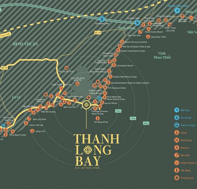Dự án Thanh Long Bay, ven biển Phan Thiết- Căn hộ và nhà phố- giá chỉ từ 1.380 tỷ