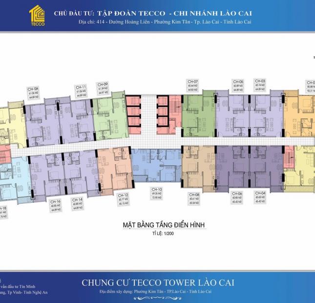 Bán căn hộ chung cư Tecco Lào Cai giá từ chủ đầu tư chỉ 7xx tr