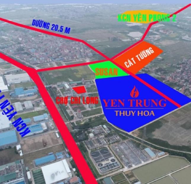  Dự án #Yên_Trung_Thụy_Hoà nằm trong tam giác KCN Samsung, Yên Phong 1 và Yên Phong mở rộng