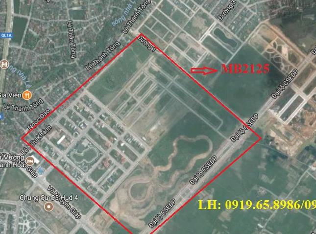 Bán đất Nơ 10 - mặt bằng 2125 thành phố Thanh Hoá (MB 530 giai đoạn 2)