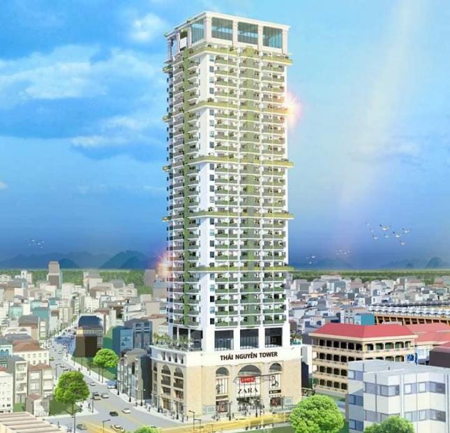 Chiết khấu 6% chung cư Cao cấp Thái Nguyên Tower ngay gần Chợ Thái, cho thuê, đầu tư sinh lời lớn