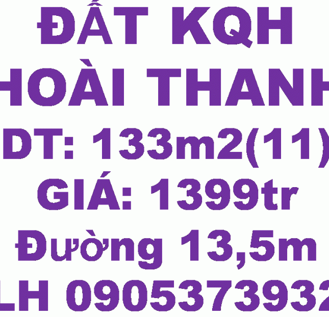 Bán đất KQH HOÀI THANH, P.Thủy Xuân, Tp Huế 0905373932