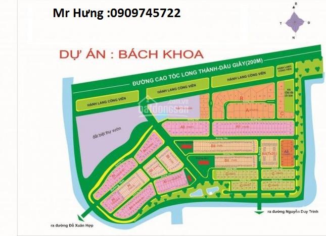 Chuyên Bán đất dự án Bách Khoa Q9, ngay góc Đỗ Xuân Hợp - Nguyên Duy Trinh