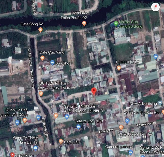 Cần bán gấp lô đất thổ mặt tiền đường Thạnh Lộc, Quận 12, Hồ Chí Minh.