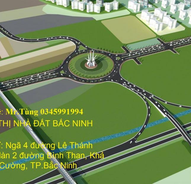 Cần tiền bán gấp lô đất mặt Nguyễn Quyền tại khu Võ Cường, TP.Bắc Ninh