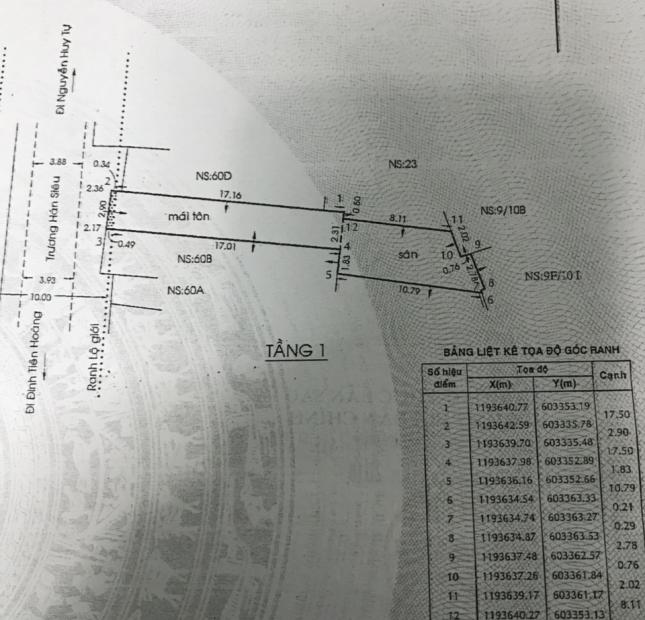 CHÍNH CHỦ CẦN BÁN NHÀ MẶT TIỀN TRƯƠNG HÁN SIÊU  -PHƯỜNG ĐA KAO -  QUẬN 1 - TPHCM, Giá : 170 ...