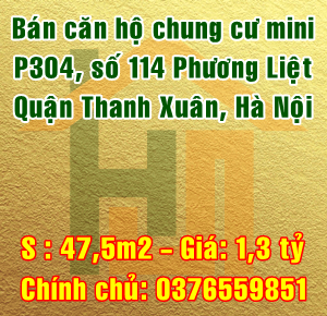 Bán chung cư mini, P304 - 114 phố Phương Liệt, Quận Thanh Xuân