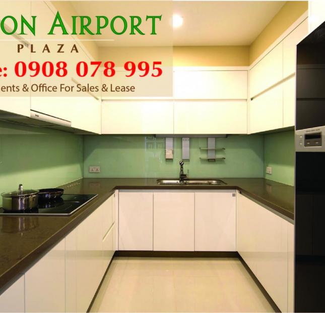 Cho thuê căn hộ SàiGòn Airport, Q Tân Bình 3PN - 125m2, tầng cao, giá chỉ 23 triệu/tháng. LH: 0908078995