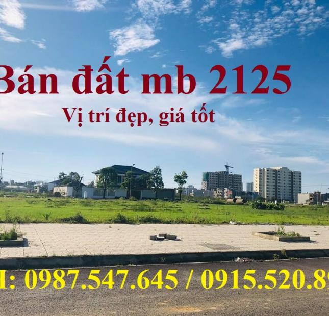 Bán đất mặt bằng 2125 hướng Đông Nam, Nơ 9, phường Đông Vệ, tp Thanh Hóa