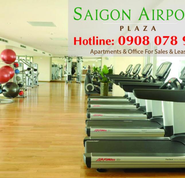 Cần cho thuê căn hộ 3PN, DT 156m2, full nội thất, Saigon Airport Plaza, Q Tân Binh, TP HCM.