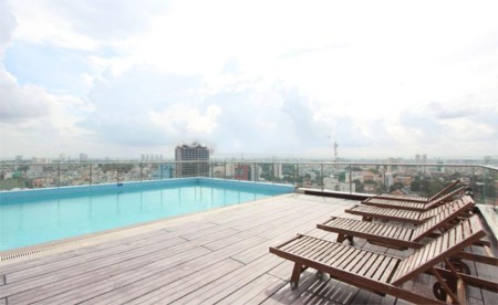 Cho thuê căn hộ Sài Gòn Pavillon Q3.78m,2pn,đầy đủ nội thất cao cấp.Giá 26tr/th Lh 0932204185