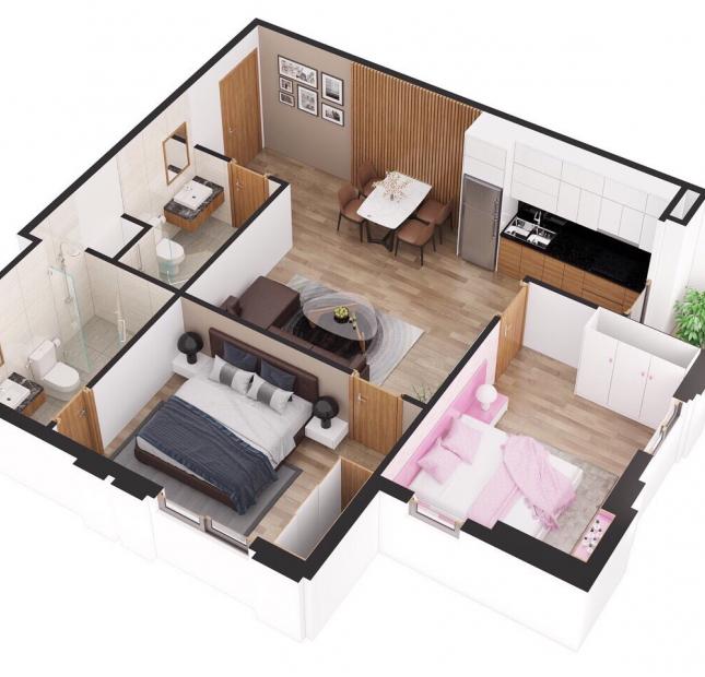 Bán gấp căn hộ 2 phòng ngủ - ngay cạnh TT Hành chính mới TP Thanh Hóa- 860 triệu – đầy đủ nội thất