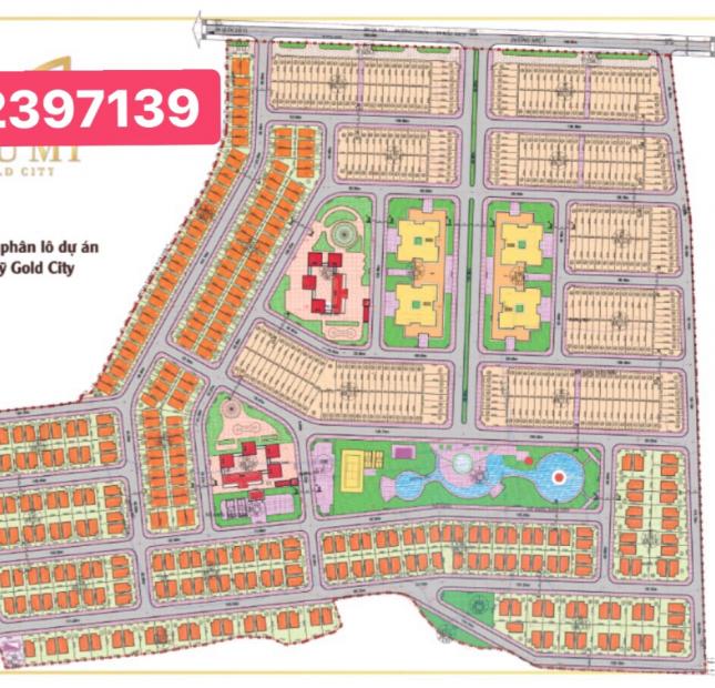 5 suất nội bộ Đất Xanh Giá F1 dự án Phú Mỹ Gold City chỉ 7tr/m2 SHR thổ cư 100% đất ở đô thị