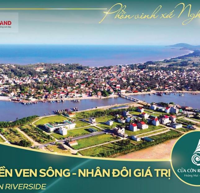 Bán 30 suất ngoại giao đẹp nhất dự án đất nền ven biển Cửa Cờn Riverside Hoàng Mai Nghệ An giá tốt nhất thị trường.
