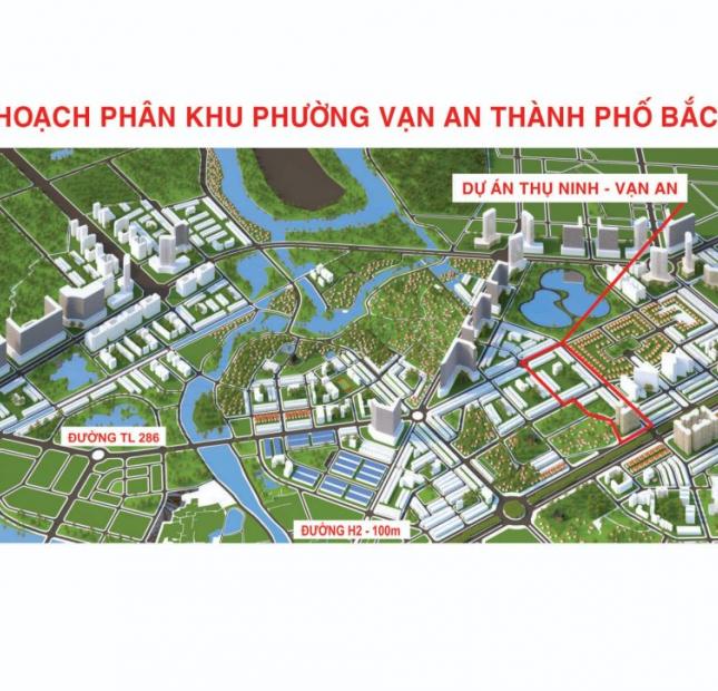 Bán đất nền KĐT Thụ Ninh, Vạn An_Rosy Garden. Cạnh đường 100m, chỉ từ 2 tỷ/ lô.Sổ đỏ trao tay