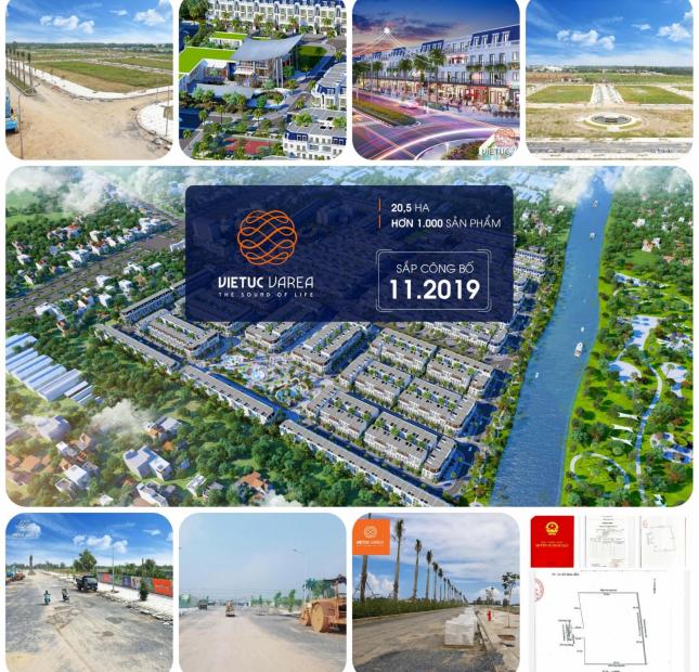 Đất sổ đỏ khu đô thị Việt Úc Varea Bến Lức Long An, tặng 8 chỉ vàng, cơ hội trúng xe AB- 0911386600