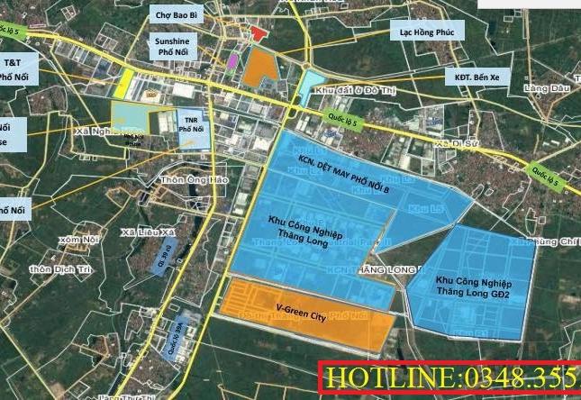 Đất nền New City trung tâm Phố Nối- Hưng Yên, giá 11tr/m2, Hotline:0348.355.735