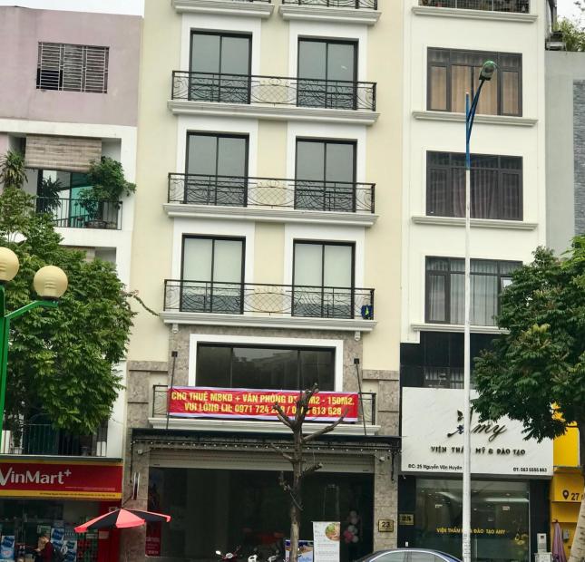 Cho thuê MBKD 140m2 x 2 tầng, mặt tiền 8m, mặt phố Nguyễn Văn Huyên, Cầu Giấy, HN. LH: 0866 613 628