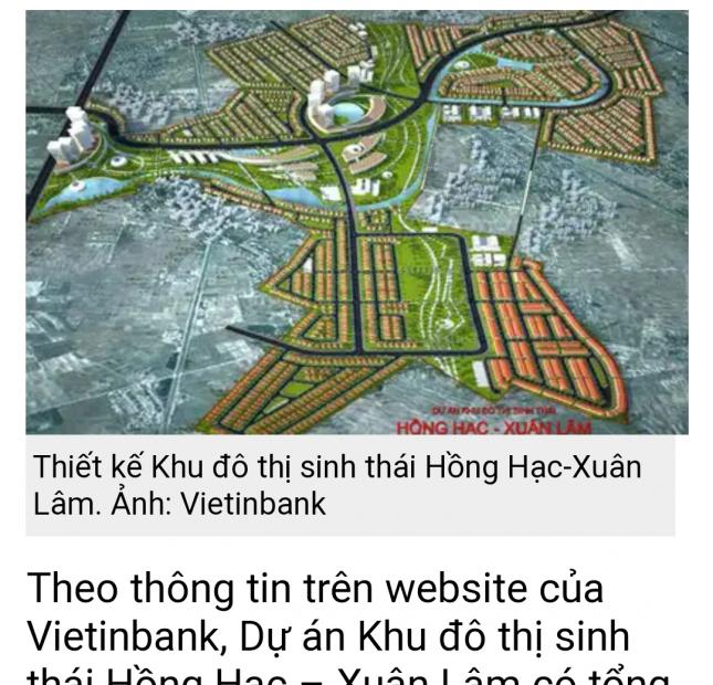 Chính Chủ bán lô Đất cạnh Khu đô thị Sinh thái dt 110m2, giá 1.5 tỷ,Khu Sinh thái Hồng Lạc- Xuân Lâm, Thuận Thành, Bắc Ninh.
