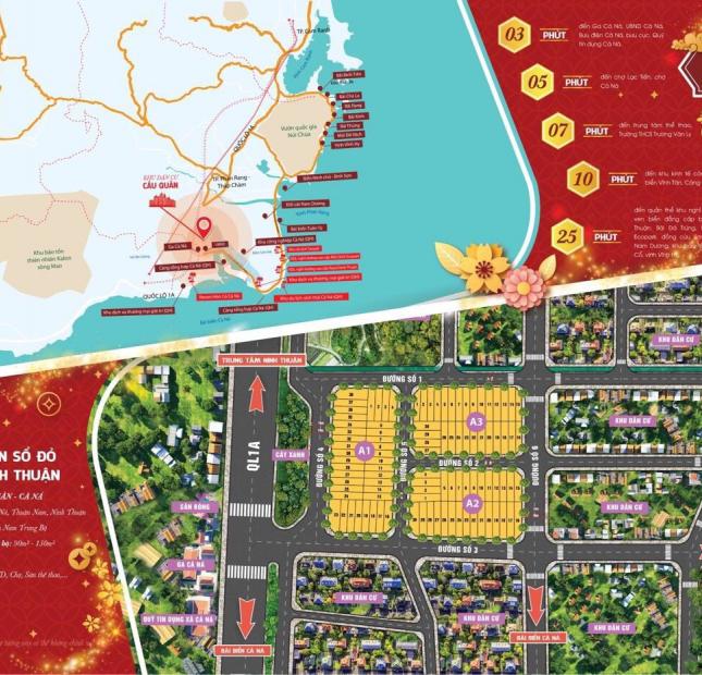 Chính chủ cần bán 02 lô đất biển đường lớn 16m, Ninh Thuận, bao sổ