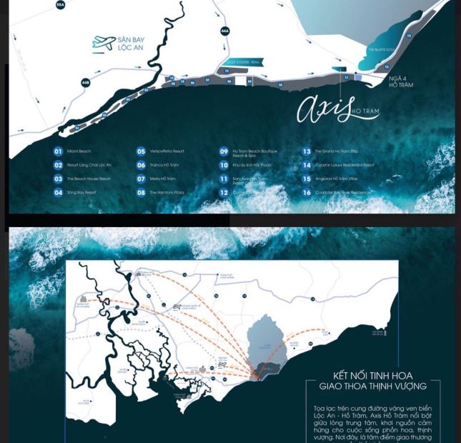 Axis Hồ Tràm - ngay Ngã Tư Hồ Tràm - chính thức mở bán dự án - 1/500 - sở hữu vĩnh viễn