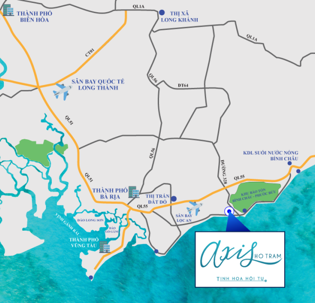 Axis Hồ Tràm - ngay Ngã Tư Hồ Tràm - chính thức mở bán dự án - 1/500 - sở hữu vĩnh viễn