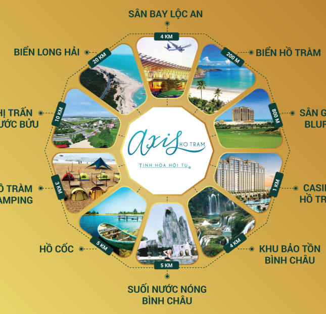 Axis Hồ Tràm - ngay Ngã Tư Hồ Tràm - chính thức mở bán dự án - 1/500 - sở hữu vĩnh viễn