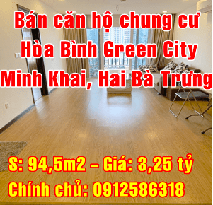 Bán căn hộ chung cư Hòa Bình Green City 505 Minh Khai, Quận Hai Bà Trưng