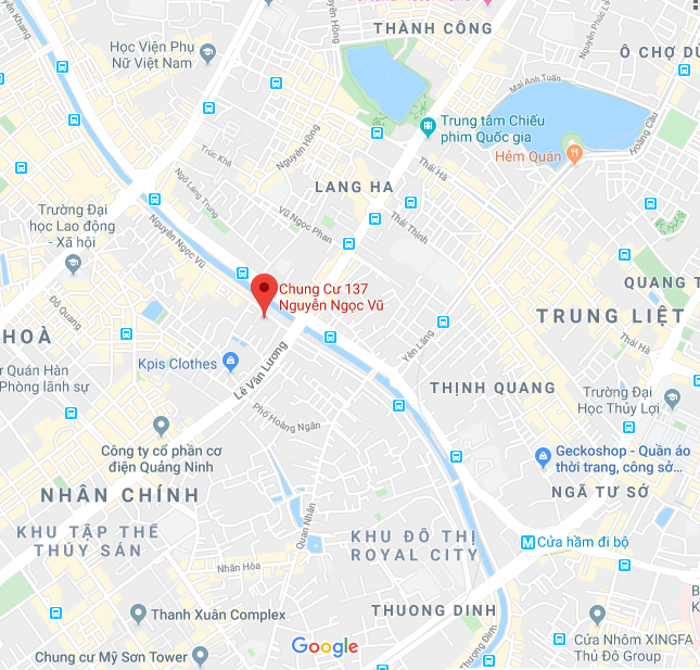 Cho thuê căn hộ chung cư 137 Nguyễn Ngọc Vũ Cầu Giấy Hà Nội 0855444492