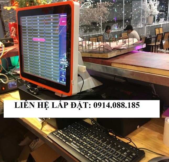 Chuyên bán máy tính tiền 2 màn hình cảm ứng tại cà mau cho quán trà chanh