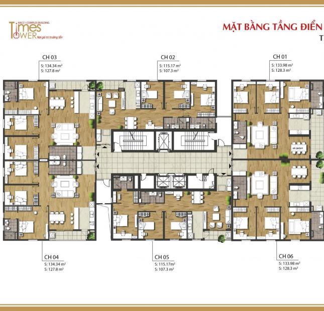 Cần nhượng lại căn hộ 01 và 06 Tháp T1 dự án Times Tower (HACC1) 35 Lê Văn Lương. 