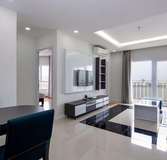 Cho thuê CH Monarchy 2 PN,2WC 75m2,full NT xịn,tầng cao view sông Hàn tuyệt đẹp.LH:0983.750.220