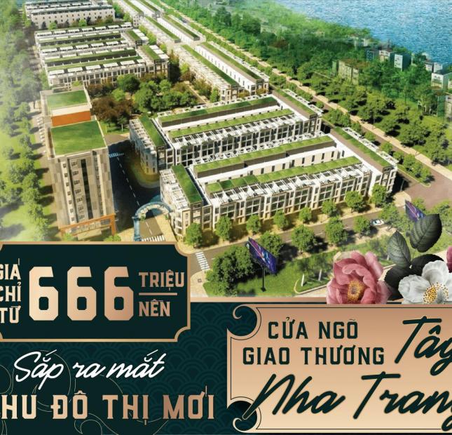 Mở bán đợt 1 Đất nền Khu đô thị Ven sông Tây Nha Trang, giá đợt 1 chỉ 666 Triệu/nền